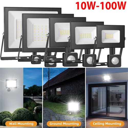 Led floodlight 10w 100w pir - led,