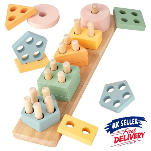 Wooden baby stacking - wooden,