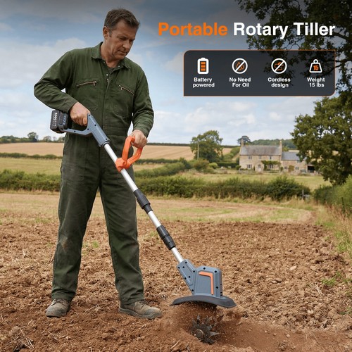 Electric garden tiller 0ah - garden, tiller,2*4.0ah