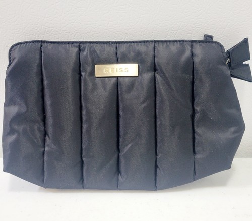 Reiss black nylon pouch - black, clutch