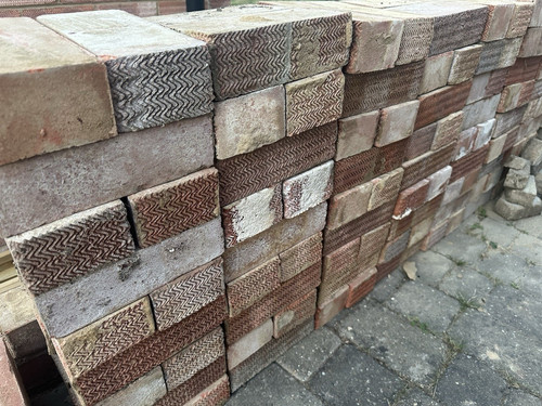 180 reclaimed concrete bricks - reclaimed,