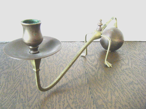 Antique cantilever candlestick - antique,