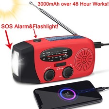 100000mAh Wind Up Solar Radio
