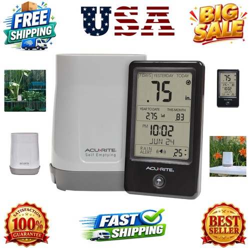Wireless rain gauge with - wireless,