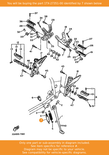 Yamaha guide side stand - guide,,