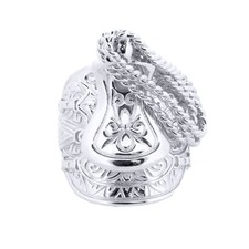 Silver Jewelco London Carved