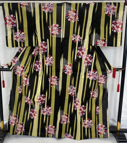 Japanese vintage kimono yukata - japanese,
