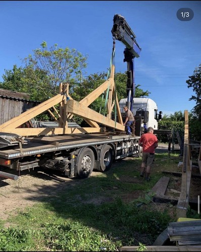Oak roof trusses - oak,