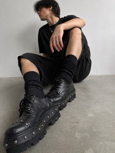 Platform shoes black - u,