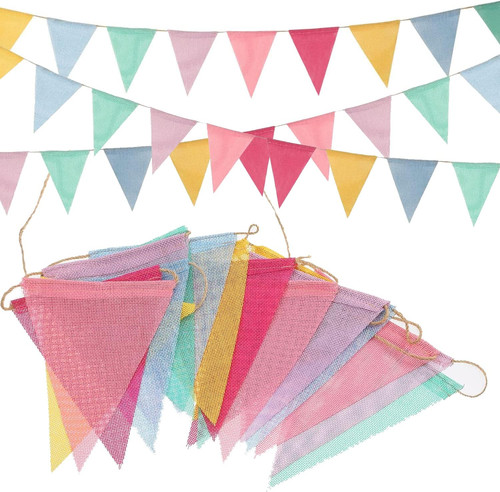 Bunting fabric pastel - bunting,