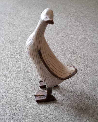 Wooden duck ornament 290mm - wooden,