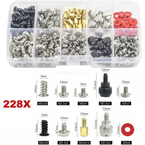228pcs computer screw - 228pcs,