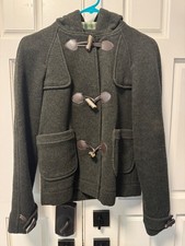lacoste wool blend pea coat