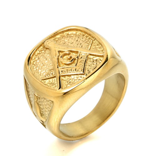 Men masonic signet ring - men,