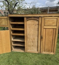 Antique Pine Low Linen Press