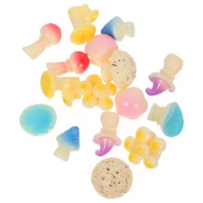 16 Pcs Miniature Resin Mushroom - Cute Fairy Garden Moss Landscape Ornaments