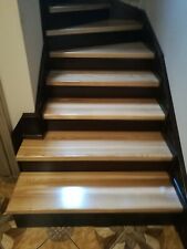 Solid Wood Oak Timber Stair Cladding 1000mm, Wooden Staircase Tread free 