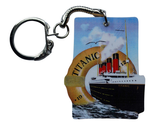 Rms titanic keyring white - keyring,