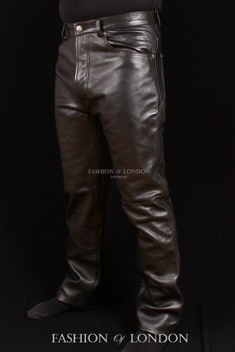Men leather trouser - leather,