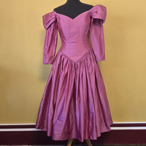 Vintage 1980s pink silk line - 1980s, a