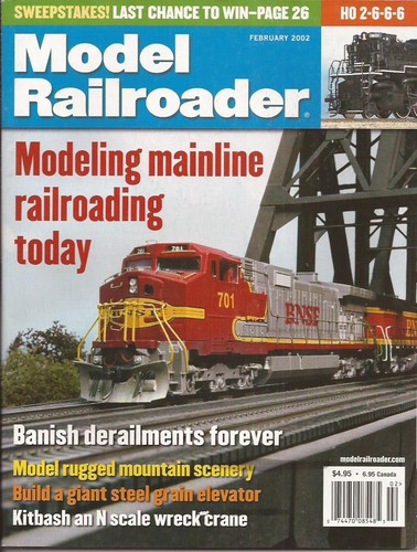 Model railroader 2002 - model, fe.2002