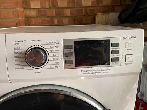 Kenwood washing machine used - washing, machine,