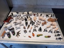 Large Lot of Vintage Farm Animals Toys