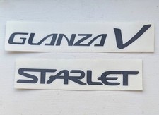 Glanza V & STARLET Rear Boot Tailgate Stickers Decals EP91 High Quality Replica