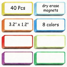 40 Pieces Magnetic Dry Erase