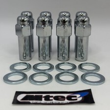 8x chrome Revolution Wheels Nuts 7/16unf sleeve nut 11/16 Shank