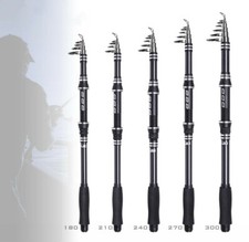 Telescopic Fishing Rods High Carbon Fiber Trout Travel Rods Light Spinning Poles