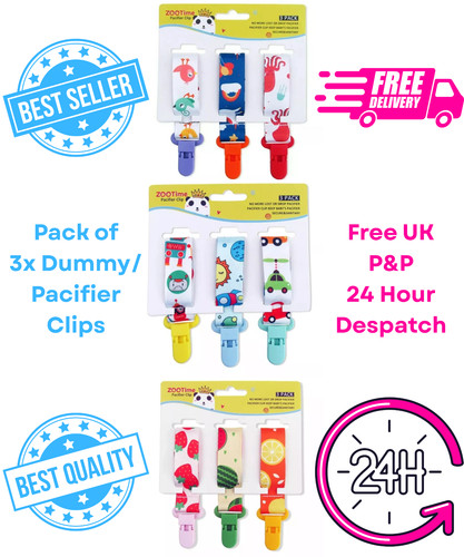 Dummy clips baby boys - 3x,