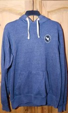 SOUL CAL FRONT POCKET HOODIE BLUE NAVY SIZE L SLIM FIT VGC