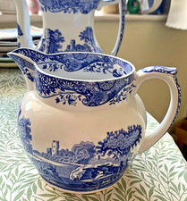 Spode Large Jug  Blue Italian