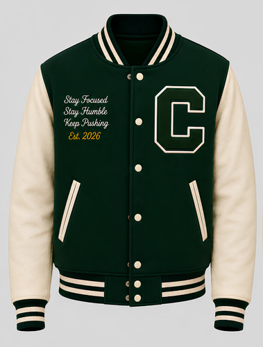Forest green varsity - varsity, jacket