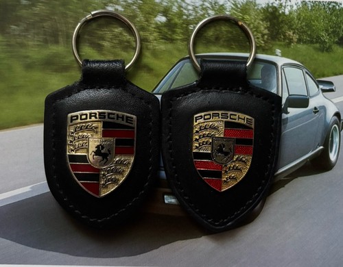 Two porsche keyrings keychain - two,