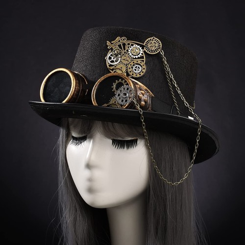 Unisex steampunk top - hat, with