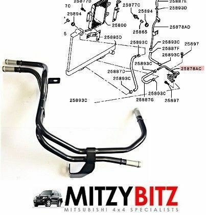 Oil cooler pipes automatic - automatic, for