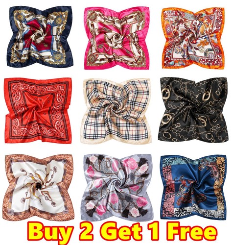 Satin shimmer silky bandana - satin,