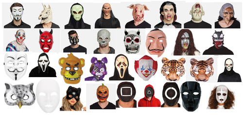Scary evil halloween mask - scary,
