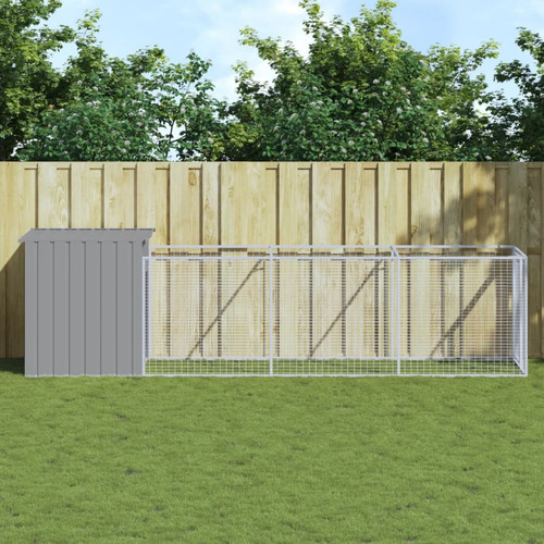 Dog house with - run, light