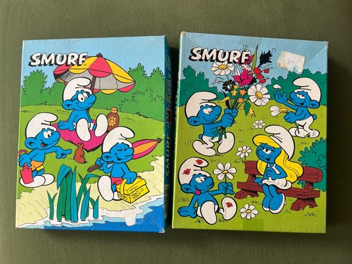 Vintage smurf wooden - , jigsaw