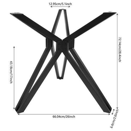 Metal modern table base - metal,