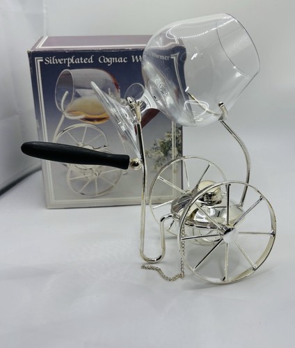 Vintage silverplate snifter - vintage,