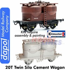 TWIN SILO WAGON C043 KitMaster truck Kit Dapol OO Gauge Model Railway C043