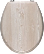 Toilet Seat White Oak Effect
