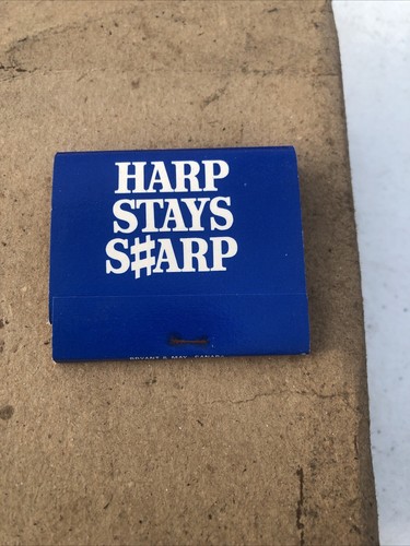 Harp lager matchbook complete - lager,