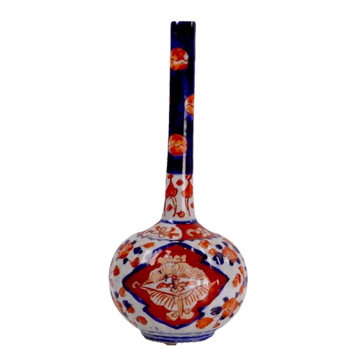 Japanese imari bottle vase - bottle,