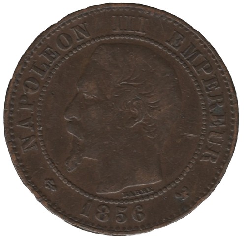 1856 france centimes coin - 1856,