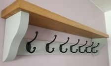 Wooden Coat Rack With Shelf 7
